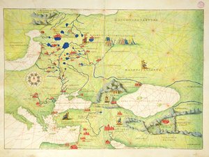 Europe and Central Asia, from an Atlas of the World in 33 Maps, Venice, 1st September 1553